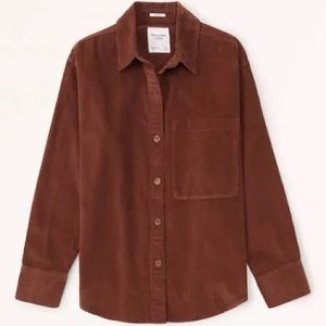 Abercrombie & Fitch Oversized Corduroy Shirt Jacket